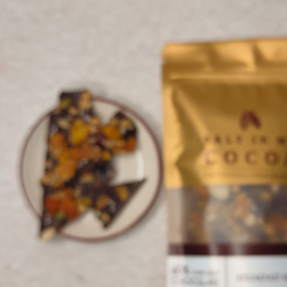 64% Dark Breakfast Mix barks (Bean to bar)
