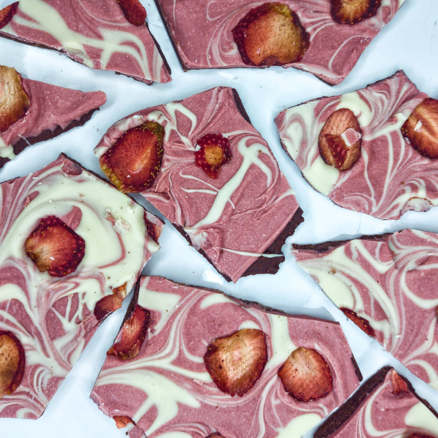 Strawberry Cheesecake barks