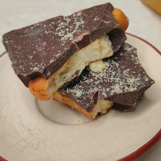 64% Dark Chocolate Biscuit Cake barks (Bean to Bar)