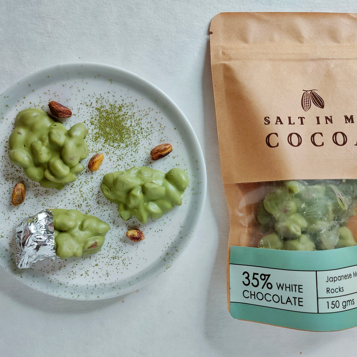 Japanese Matcha Pistachio Rocks