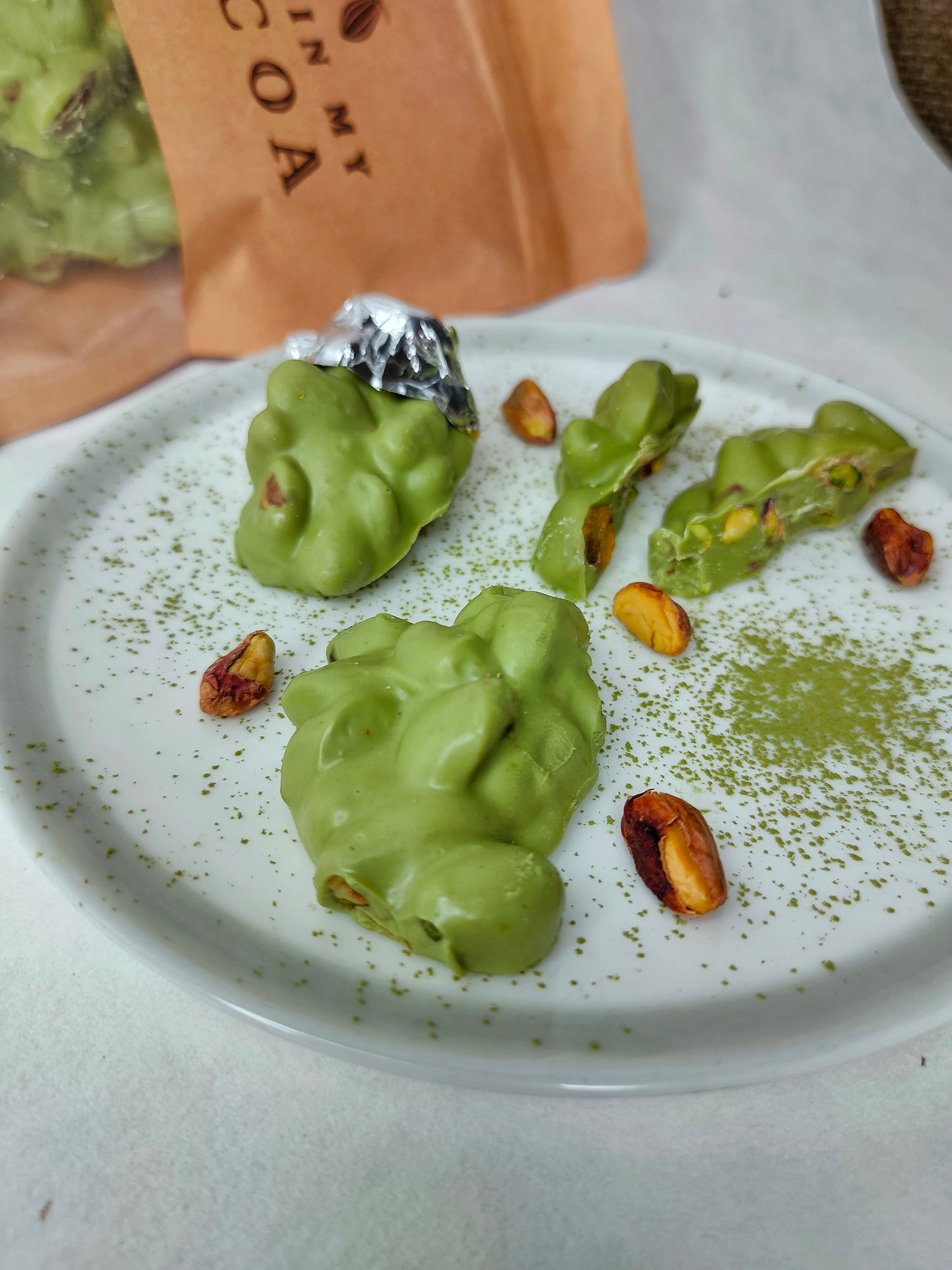 Japanese Matcha Pistachio Rocks