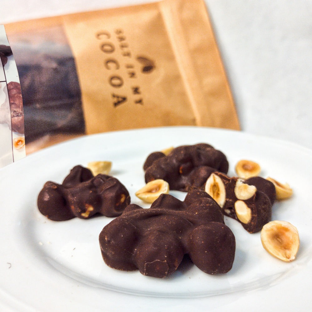 Roasted Rocks 50% Double Roasted Hazelnut Rocks – Salt In My Cocoa