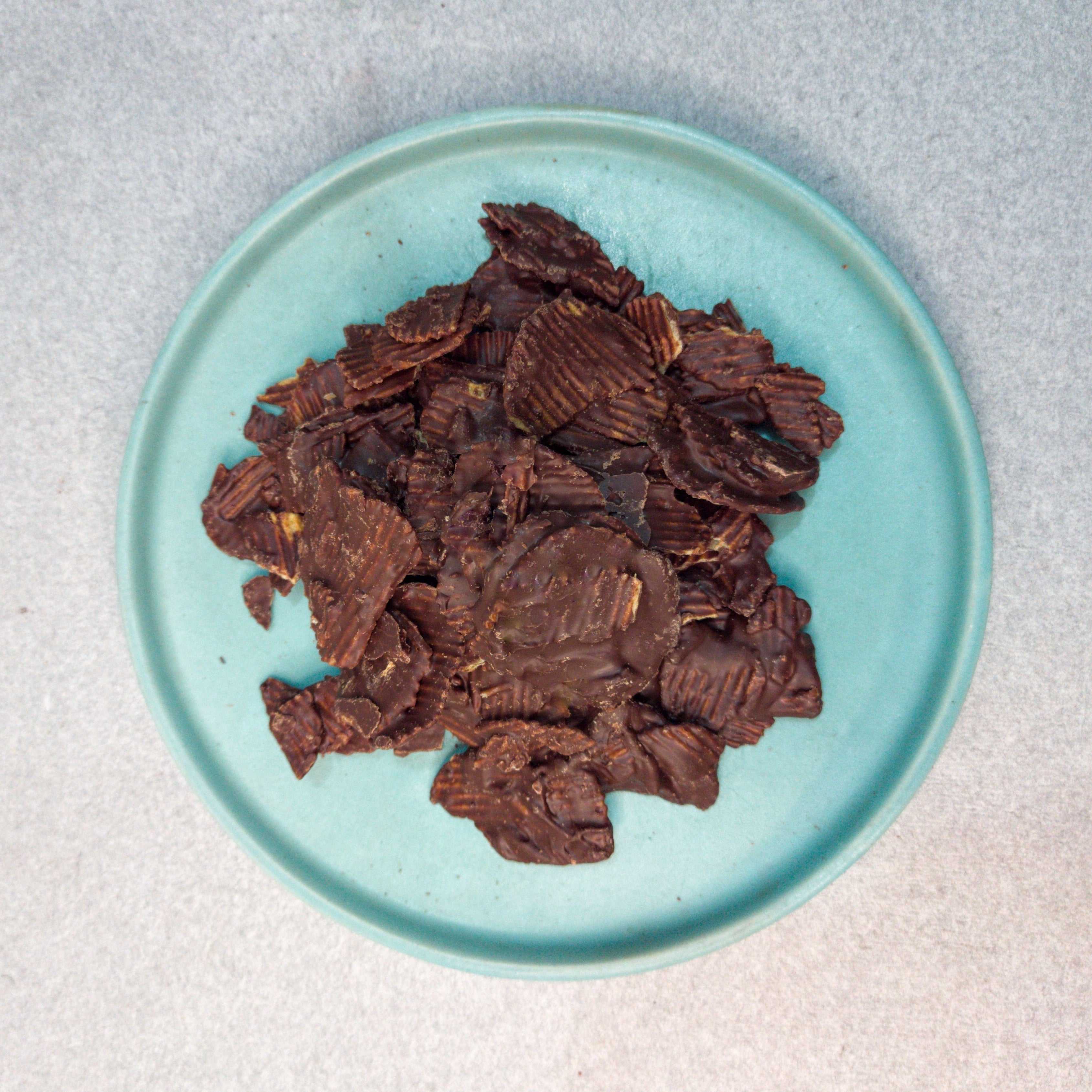 55% Dark Chocolate coated Potato Chips