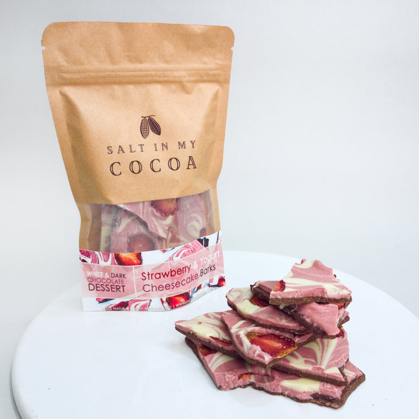 Strawberry Cheesecake barks